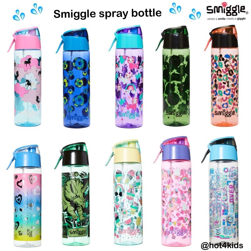 ✅smiggle สมิกเกอร์ spritz spray bottle กระติกสเปรย์ 💰จ่ายปลายทางได้ 💵 ของแท้ 💯