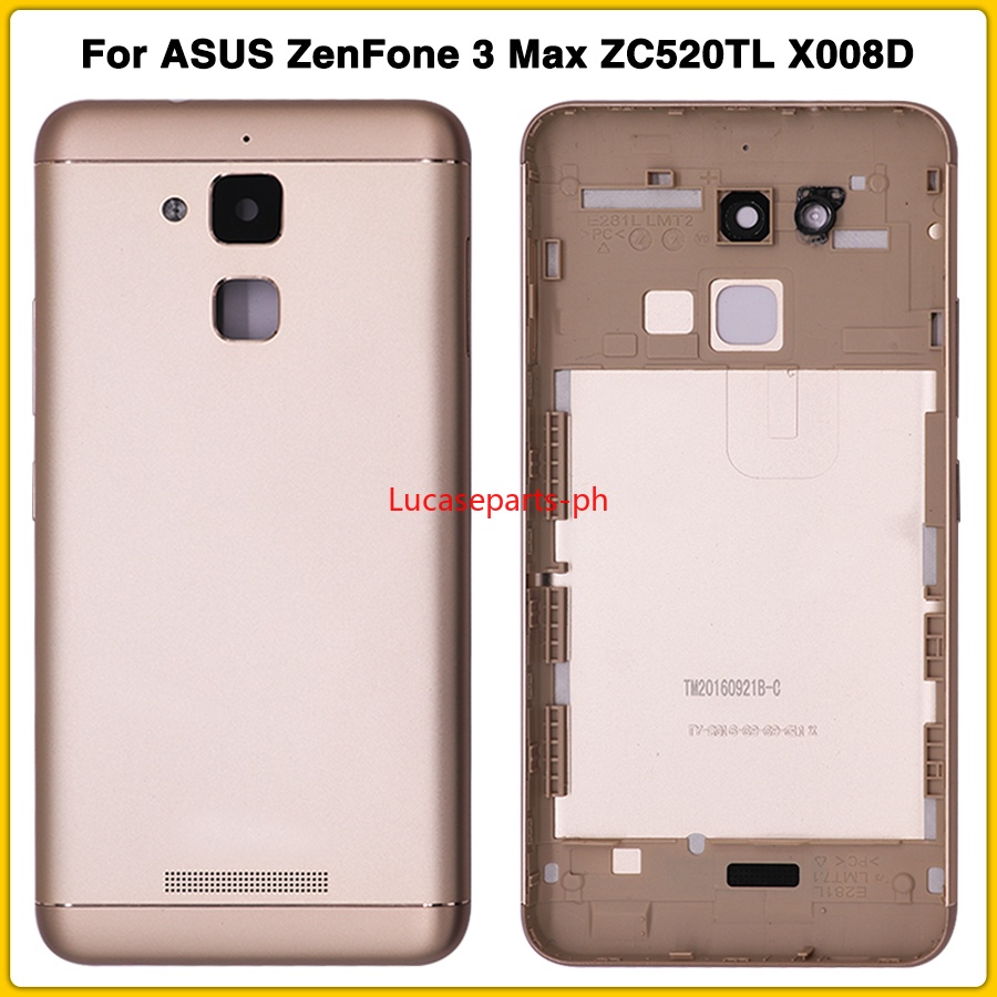 Lucp- สําหรับ ASUS ZenFone 3 Max ZC520TL X008D ฝาหลังแบตเตอรี่ประตูกรณีแบตเตอรี่