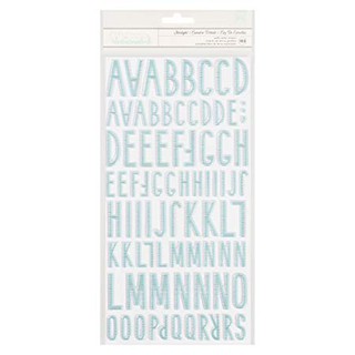 สติกเกอร์ ตัวอักษร A-Z Thickers Stickers Starlight/Puffy Turquoise