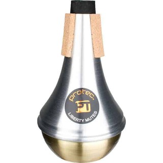 Protec ML107 Trumpet LIBERTY Straight Aluminum Mute With Brass Bottom โปรเทค สเตรทมิวท์ทรัมเป็ต – ก้นทองเหลือง