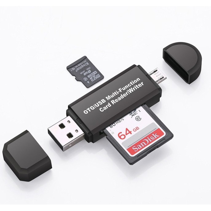 SD/MicroSD(TF) Card Reader to Type-c / Micro USB / USB OTG adapter USB3.0 การ์ดรีดเดอร์ ตัวอ่าน SD card