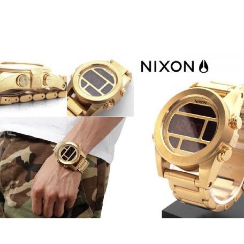 นาฬิกา⌚️ Nixon Unit SS All Gold A360-502 แท้💯 พร้อมส่ง