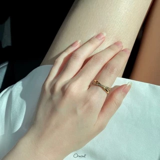 Orachat | X wink 14k ring. (แหวนตัวเรือนสแตนเลส)