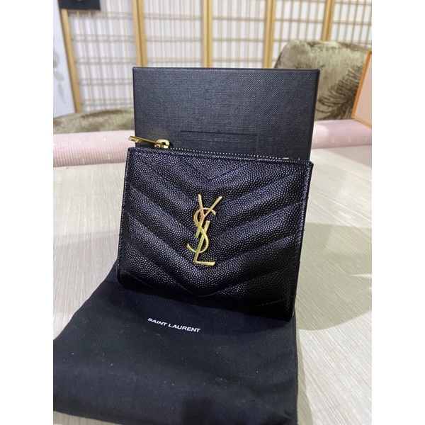 กระเป๋าสตางค์ใบสั้น YSL (มือ1) ของแท้ 💯%