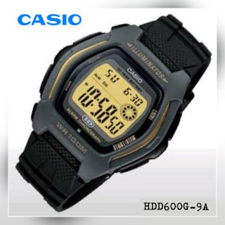 นาฬิกาข้อมือ Casio Standard รุ่น HDD600G (9A-เหลืองทอง) 👉ของแท้ 💯%👈