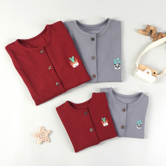 Mooi WOMENS JACKET เสื้อคาร์ดิแกนถักผู้หญิง (MOM) - STEEL BLUE IMPORTED OVERSIZE LATEST CROP JUMBO K