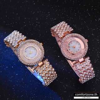 Shiny Womens Quartz Watch Stainless Steel Strap