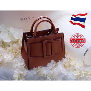 กระเป๋าสะพายข้าง กระเป๋า Boyy รุ่น bobby bag งานไม่ติด Logo งานหนัง pu รุ่น CALFSKIN