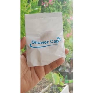 หมวกคลุมผมอาบน้ำโรงแรม ซองพลาสติก พิมพ์มาตรฐาน แพคละ 1000 ชิ้น พร้อมส่ง