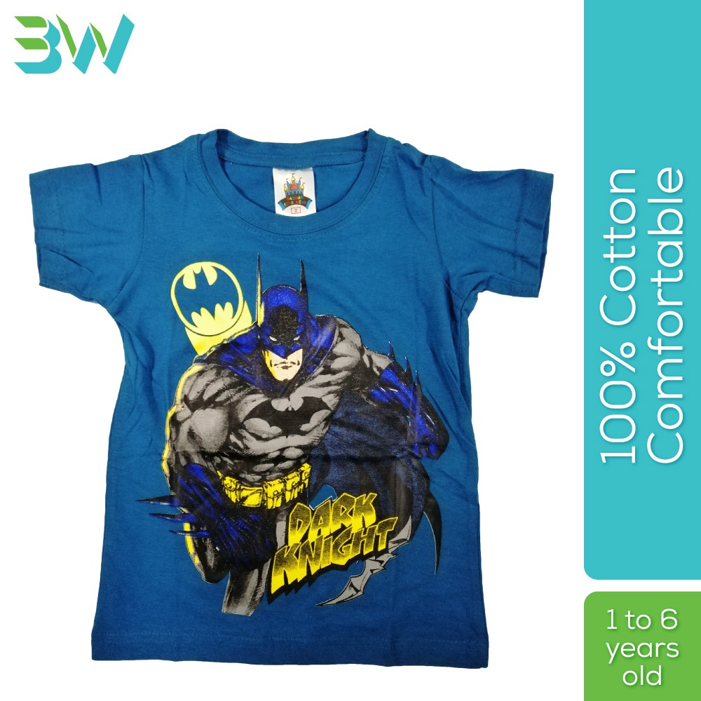 Batman Dark Knight เสื้อยืดเด็ก เสื้อยืด Budak Batman Dark Knight