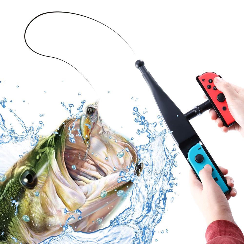 BEESCLOVER Game Handgrip Game Accessories Handle Joypad Stand Holder Fishing Rod Pole for Nintend Switch Joy-con r-fifteen