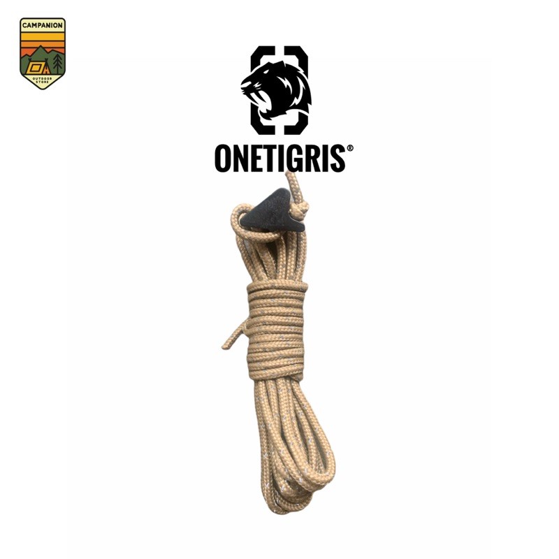 Onetigris เชือกเต้นท์ Guyline สี Coyote Brown ของแท้ 1 เส้น ยาวประมาณ 2.8 เมตร หนา2.5mm
