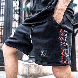 กางเกงขาสั้น Nrez x Fake out " Monogram Short Pants (red)