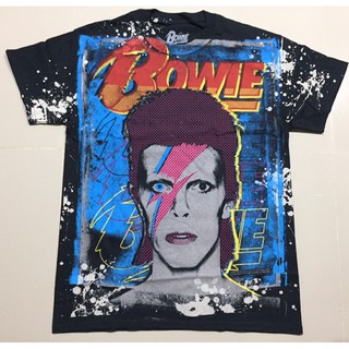 เสื้อยืดLiquidblue ผ้ากัด BOWIE ลิขสิทธิ์แท้