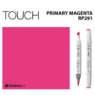 TOUCH TWIN BRUSH MARKER RP291 (PRIMARY MAGENTA) / มาร์คเกอร์หัวพู่กัน-หัวตัดขนาดกลาง รหัส RP291 (PRIMARY MAGENTA)