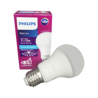 หลอดไฟ 10W LED PHILIPS 10วัตต์ E27 แสงขาว Daylight รุ่นEyeComfort