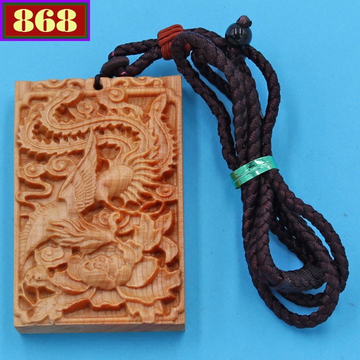 DMG57 หยกไม้ Phoenix สร้อยคอ