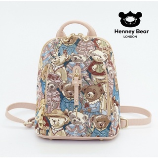 Henneybear - H118 ลายวินเซนต์ - กระเป๋าเป้ทูเวย์ รุ่น 2 ซิป ขนาดทรงสวยเก๋ มาใหม่