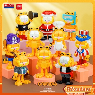 บล็อกตัวต่อนาโน รูปซานตาคลอส นักมายากล Garfield MOC DIY เหมาะกับของขวัญ ของเล่นสําหรับเด็กผู้ชาย และเด็กผู้หญิง