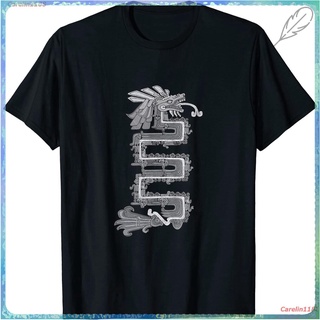 New Quetzalcoatl Feathered Serpent (version A) T-Shirt เสื้อยืด ดพิมพ์ลาย เสื้อยืดผ้าฝ้าย คอกลม cotton ความนิยม sale Uni