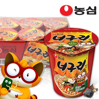 พร้อมส่ง 농심 너구리 컵 บะหมี่กึ่งสำเร็จรูปรสซีฟู๊ด Nongshim Neoguri Cup Noodle Soup 62g