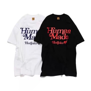 ใหม่ เสื้อยืดลําลอง ผ้าฝ้าย แขนสั้น คอกลม ลาย Human Made 1:1 คุณภาพดี เหมาะกับฤดูใบไม้ผลิ สําหรับผู้ชาย และผู้หญิง 2022S