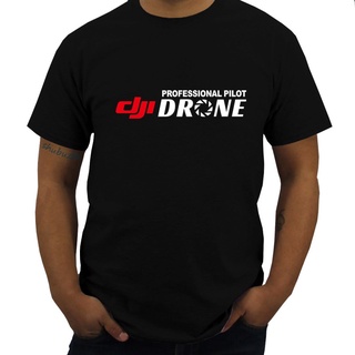 [COD]พร้อมส่ง เสื้อยืดผ้าฝ้าย พิมพ์ลายโดรน Dji Pilot Drone หลากสี แฟชั่นฤดูร้อน สําหรับผู้ชาย และผู้หญิงS-5XL