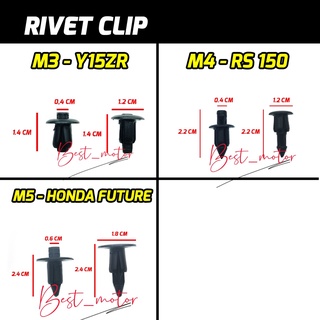 ชุดคลิปหมุดย้ําตัวถัง สําหรับ YAMAHA Y15 Y16 NVX XMAX HONDA RS150