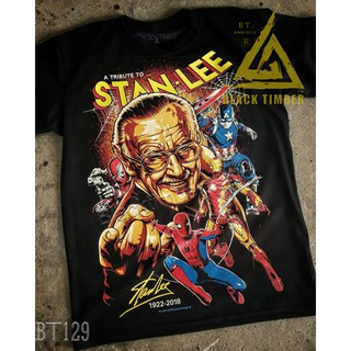 BT 129 Stan Lee เสื้อยืด สีดำ BT Black Timber T-Shirt ผ้าคอตตอน สกรีนลายแน่น S M L XL XXL