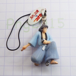 Lupin III x Detective Conan Collabo Coca-Cola Georgia Key Chain Goemon Ishikawa mascot strap