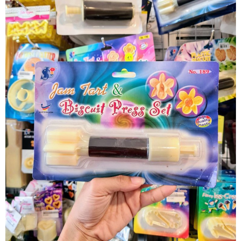 NUTELLA COOKIES 189 JAM TART BISCUIT PRESS SET