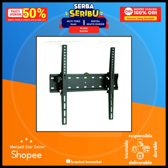 LED TV Bracket 60" ถึง 70" Built In Water Pass looktech 70T