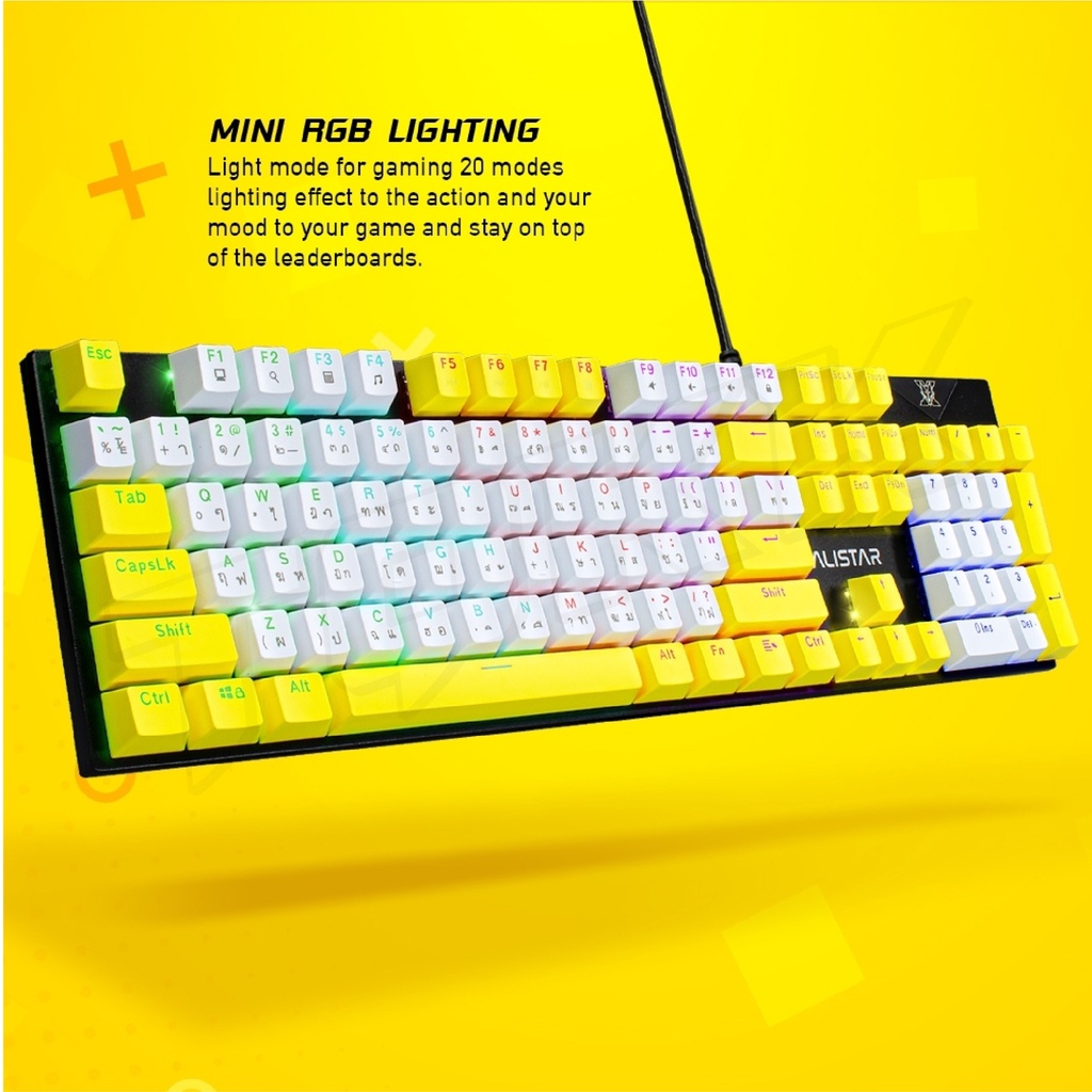NUBWO ALISTAR X33 คีย์บอร์ดเกมมิ่ง คีย์บอร์ดGaming Keyboard Mechanical ...