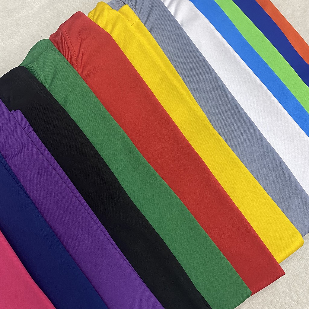 เสื้อกีฬา สีพื้น เนื้อเรียบ ผ้าMicro นุ่ม เนียน เรียบ สวมใส่สบาย ซักง่ายแห้งไว สวมใส่ได้ยาวนาน ไม่อับชื้น เนื้อผ้าดี