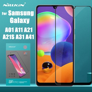 NILLKIN ฟิล์มกระจกนิรภัยเต็มจอ Samsung Galaxy A01 A11 A21 A21S A31 A41 M21 M31 รุ่น Amazing CP+