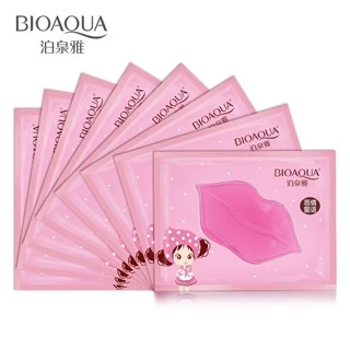 BIOAQUA🔥 มาร์คปาก มาร์คริมฝีปากชมพู คริสตัลคอลลาเจน แผ่นมาร์คปากชมพู ให้รีมฝีปากชุมชื้น อมชมพู บำรุงริมฝีปาก มาร์คปาก