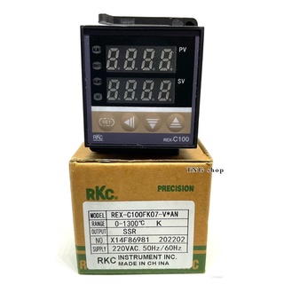 เครื่องควบคุมอุณหภูมิ REX-C100FK07-V*AN temperature controller 0-1300°C K. แบบ. RELAY , SSR