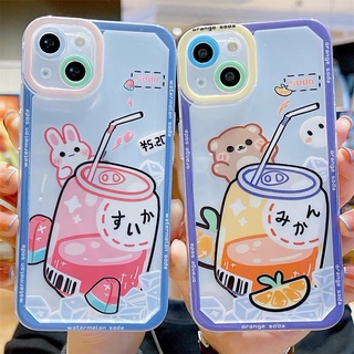 990 เคสโทรศัพท์ เคส ลายผลไม้ แตงโม/ส้ม สีน่ารักสดใส