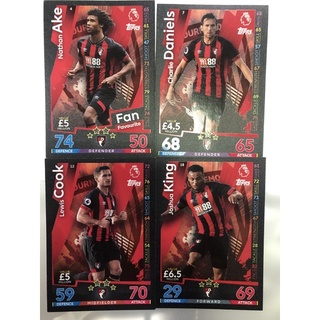 2018-19 Topps Match Attax AFC Bournemouth