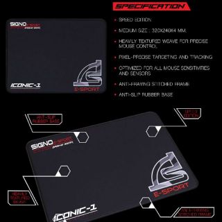 แผ่นรองเมาส์ MOUSE PAD SIGNO MT320