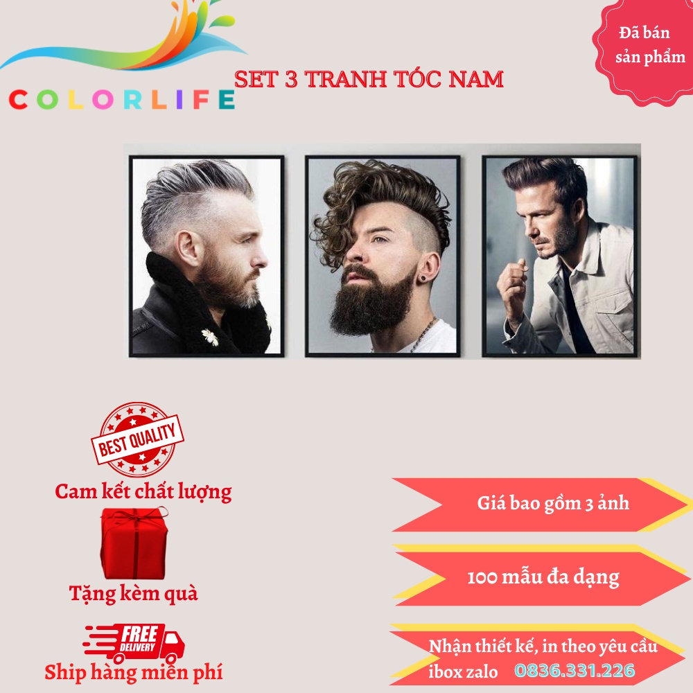 3 MENS HAIR BARBER PICTURE FRAME สําหรับ SALON ขนาด 35x50+ 1 a3 กรอบ (30x40)