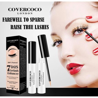 Covercoco เซรั่ม บำรุงขนตา ยาวใน 7 วัน Eye Lash Serum 100% Natural Organic Eyelash Extension Enhancer 5 ml