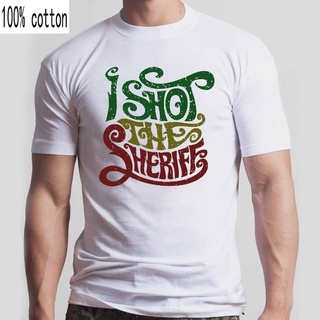 เสื้อยืด พิมพ์ลาย Shot The Sheriff ควัน กกสูง ราสต้า สําหรับผู้ชาย ผู้หญิง