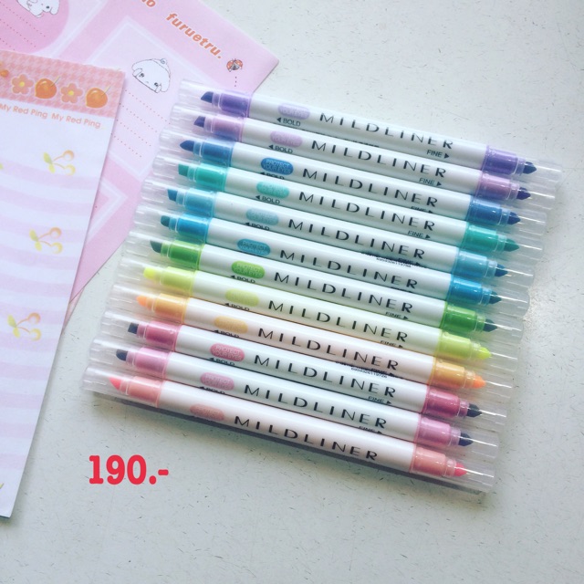 ปากกาสี Hilight Mildliner