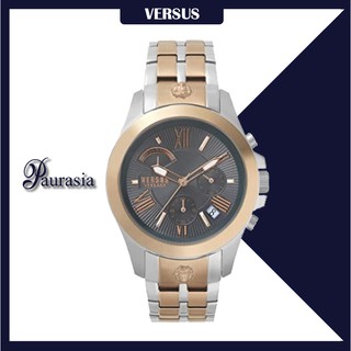 [ของแท้] Versus by Versace นาฬิกาข้อมือ ผู้ชาย รุ่น VERSUS VSPBH1518 CHRONO LION D/GRAY DIAL 2TONE SS paurasia ปอเรเซีย