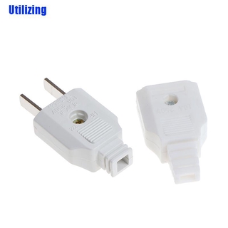 (Utilizingo) ซ็อกเก็ตไฟฟ้า Us 2 Pin Ac Male Female