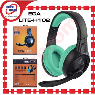 หูฟังเกมส์มิ่ง Head Phone EGA H102 Lite Green Power Sound&amp;Clear Audio Gaming สามารถออกใบกำกับภาษีได้