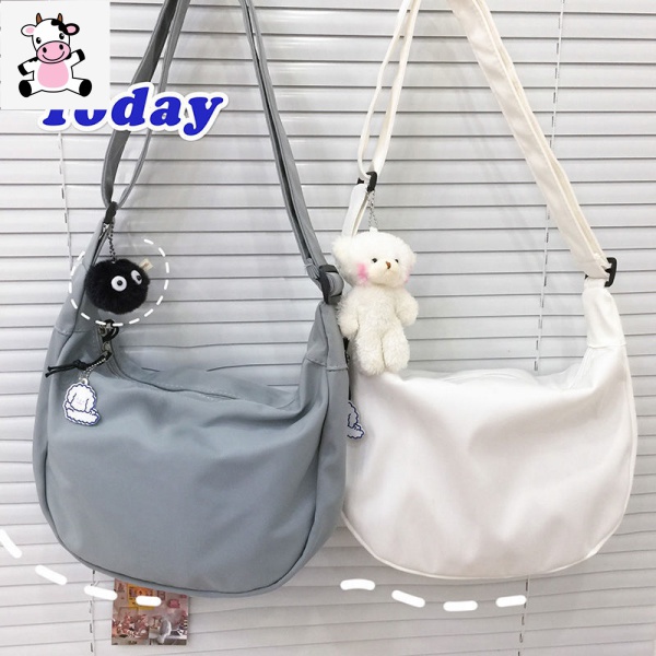 ญี่ปุ่นฮาราจูกุสาวสีทึบนุ่มสาวกระเป๋าสะพายเกาหลี-styleinssimple Messenger Bag (ไม่มีจี้))