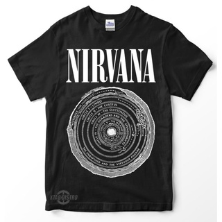 เสื้อยืดพรีเมี่ยม แขนสั้น พิมพ์ลาย nirvana 5 VESTIBULE CIRCLE nirvana nirvana nevermind in uteroS-5XL