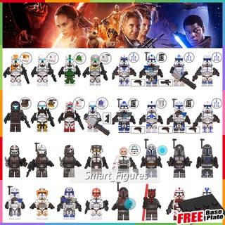 Minifigures Jessie Fixer Scorch Rex Bo Katan Kryze Captain Gregor Star Wars ของเล่นของขวัญมินิตัวเลขบล็อก WM